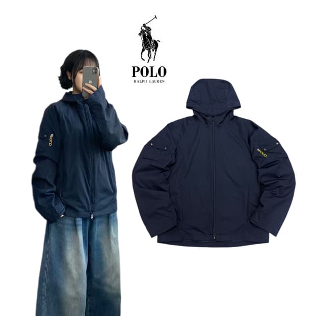 폴로 고프코어 풀오버 바람막이 자켓