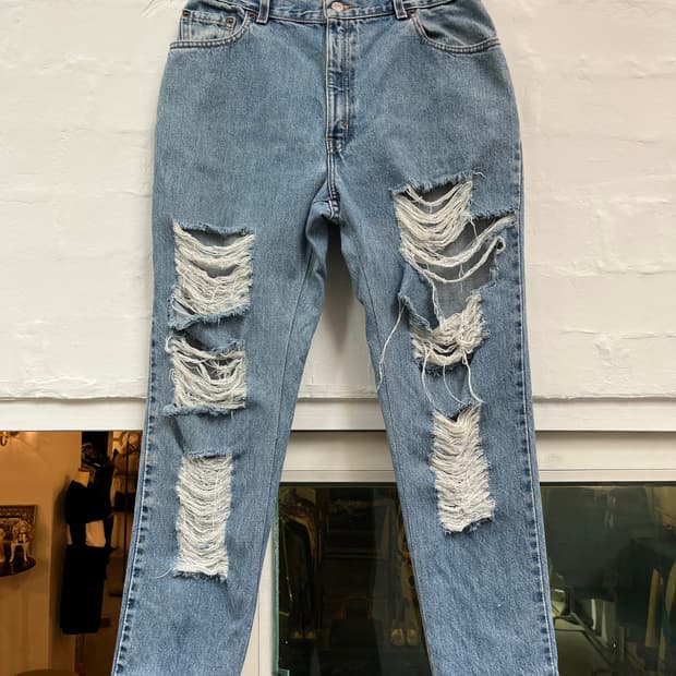 Levis 550 대미지 연청 데님 W31/M