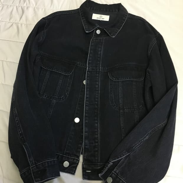 이얼즈어고 데님 트러커 흑청 01-2