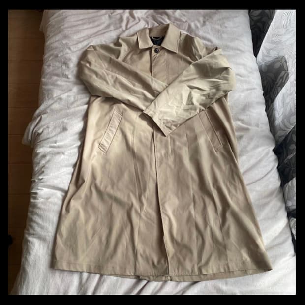 빔즈 하트 아이보리 트렌치 코트