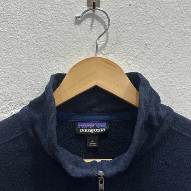 파타고니아 네이비 하프 플리스 풀오버L
