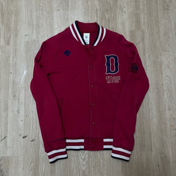 데상트 여성 추신수 헌정 20-20 클럽 바시티 자켓 [와인] S/85