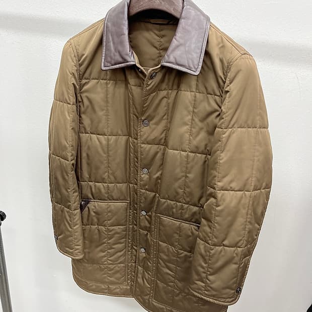 95) 페레가모 브라운 퀼팅자켓 