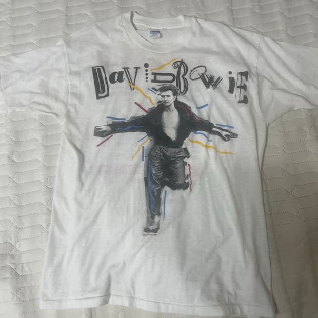 80s 데이비드 보위 투어 티셔츠