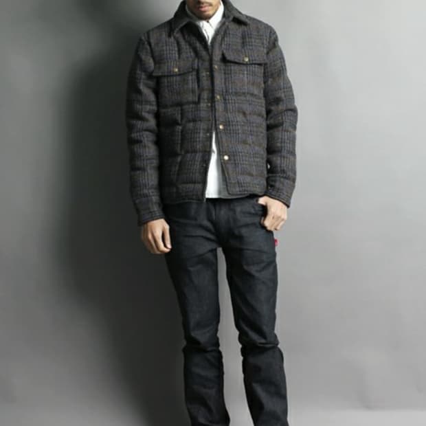 Harris Tweed 헤리 트위드 벤 데이비스 덕다운 자켓