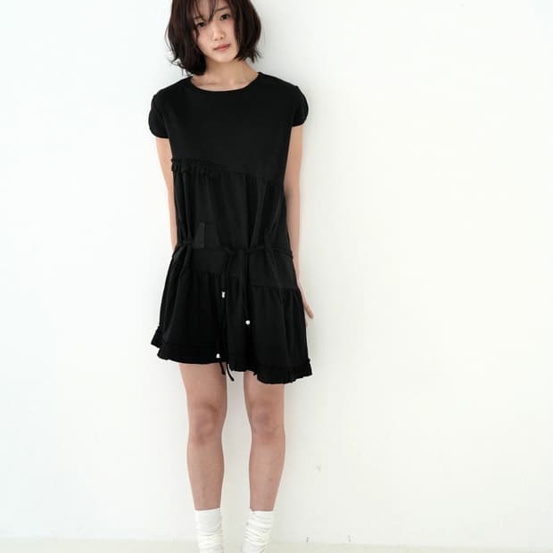 인앤양인하모니 인앤양 Shirring dress, black