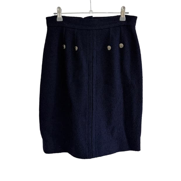 샤넬 97AW 코코버튼 트위드 스커트