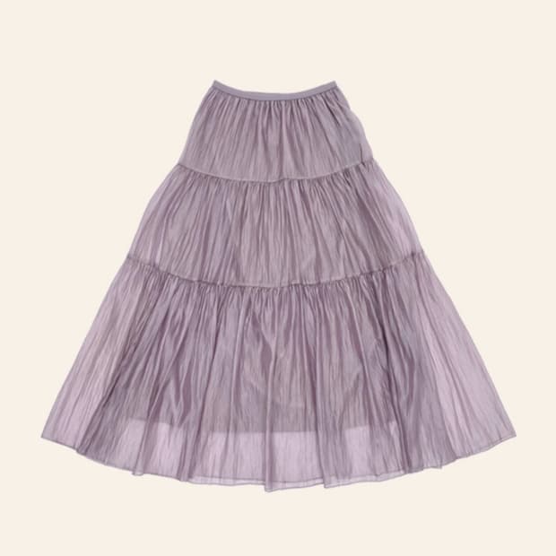 팩더널드 문릿 글로우 롱 스커트 퍼플색상 
