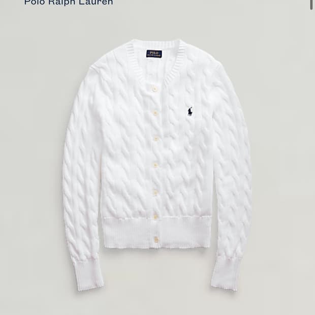 qr신형 폴로랄프로렌 케이블가디건 여성 M사이즈
