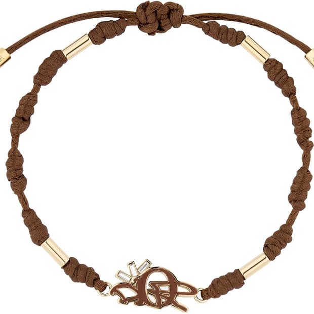 디올x캑터스잭 coffee brown bracelet