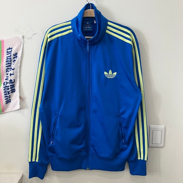 35 아디다스 파이어버드 져지 블루라임