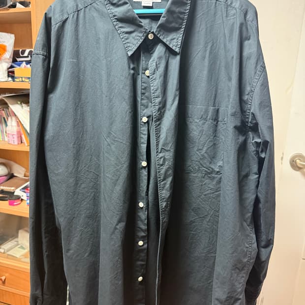토마스모어 페이퍼 셔츠 블랙 XL
