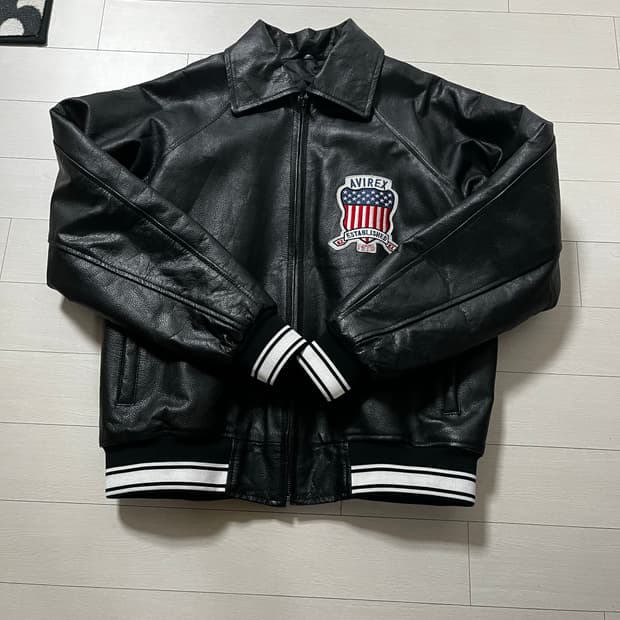 아비렉스 가죽 자켓
