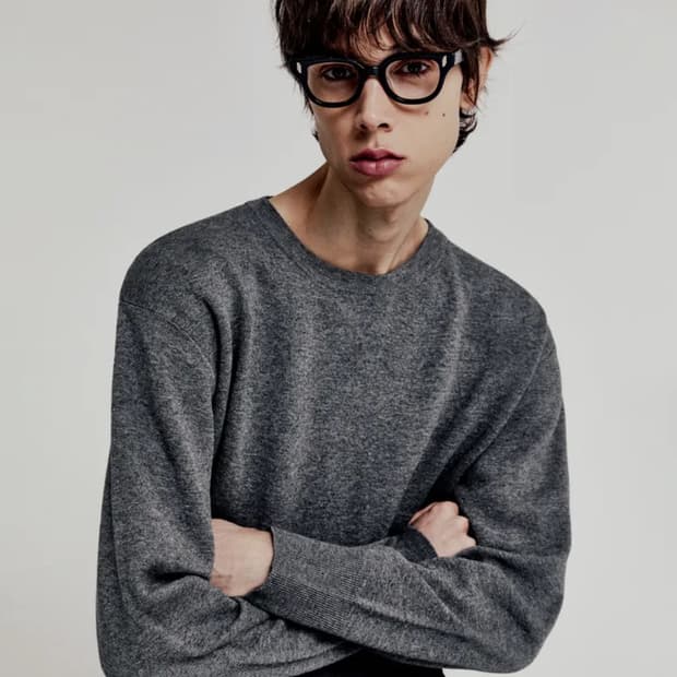 엘무드 풀오버 니트 블랙 그레이 48