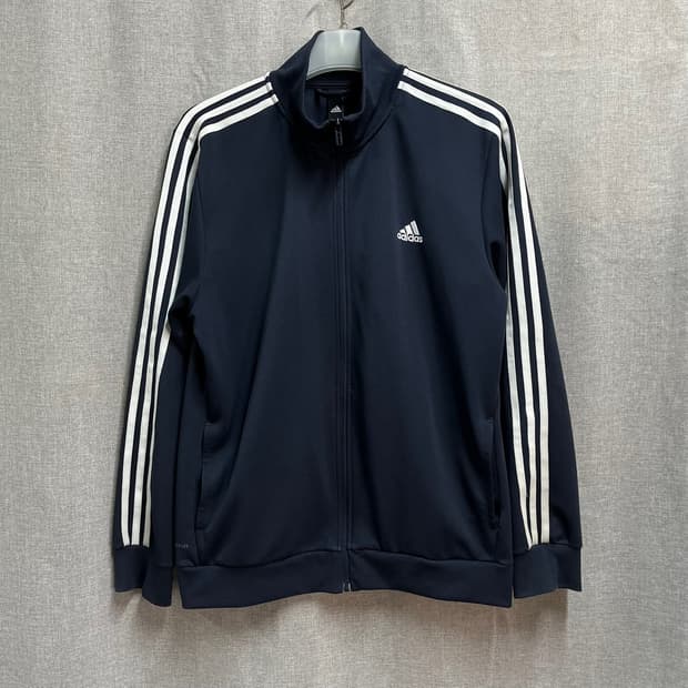 [2XL/110] 아디다스 에센셜 3스트라이프 트랙탑 네이비져지