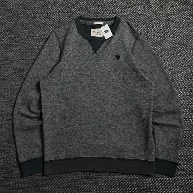 아베크롬비 y2k 디테일 크루넥 스웻 셔츠o 4030