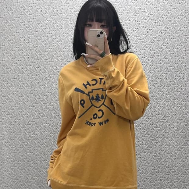 아베크롬비 올드스쿨 레트로 빈티지 자수 맨투맨 L C10812