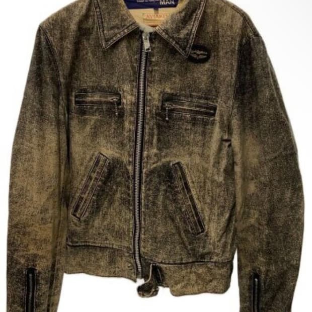 준야와타나베 루이스레더 플라이트 재킷