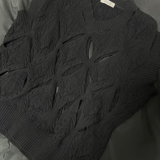 노이어 남성용 브이넥 아가일 스카시 베스트 스테판쿡느낌