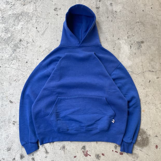 90s Russell Blue Hoodie(USA Made) 