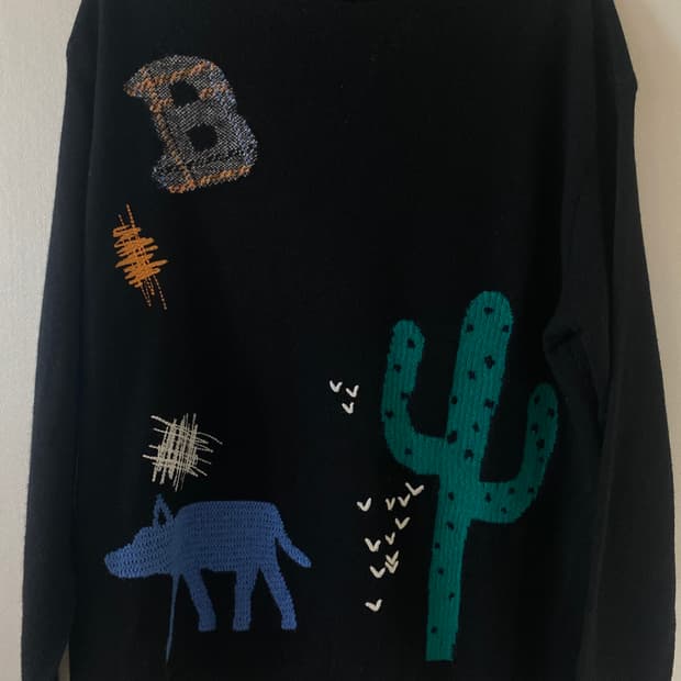 베네통 울100% 니트 스웨터