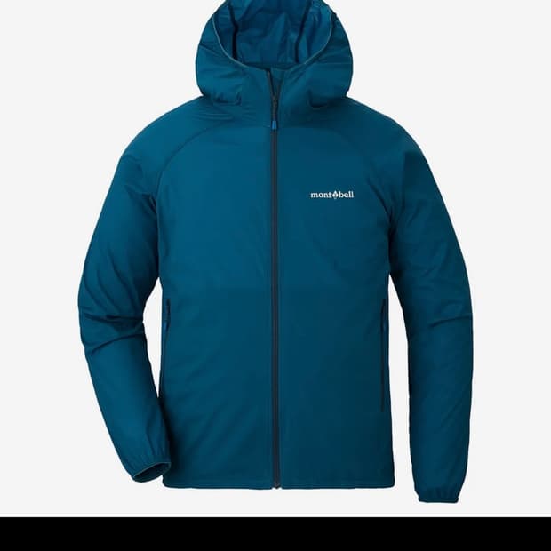 몽벨 U.L. 스트레치 윈드 후드 자켓 블루 그린