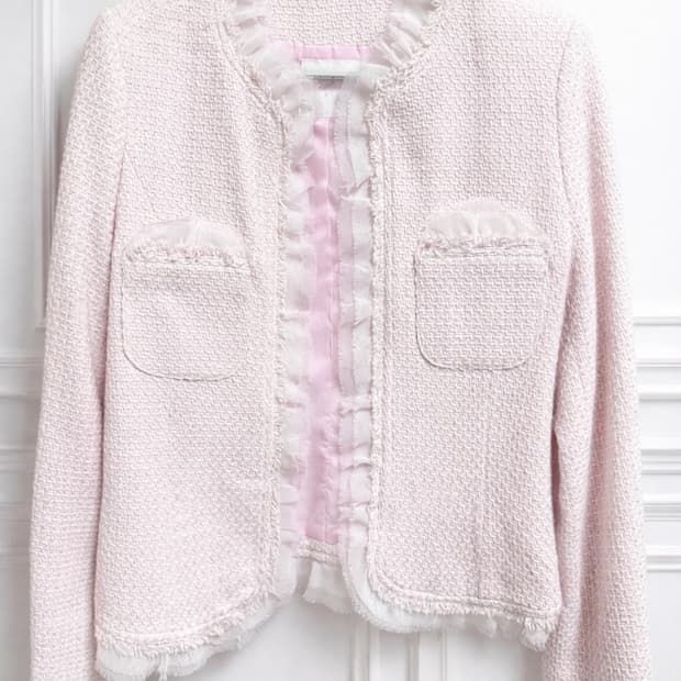 리즈리사 핑크 트위드 갸루 스나계