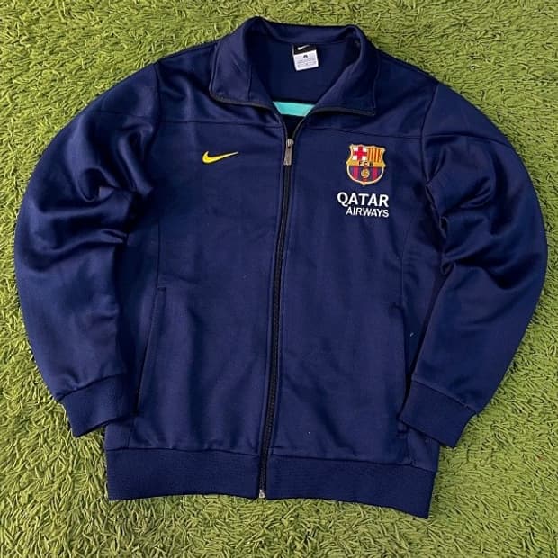 나이키 FC 바르셀로나 네이비 트랙탑 져지집업 95/M