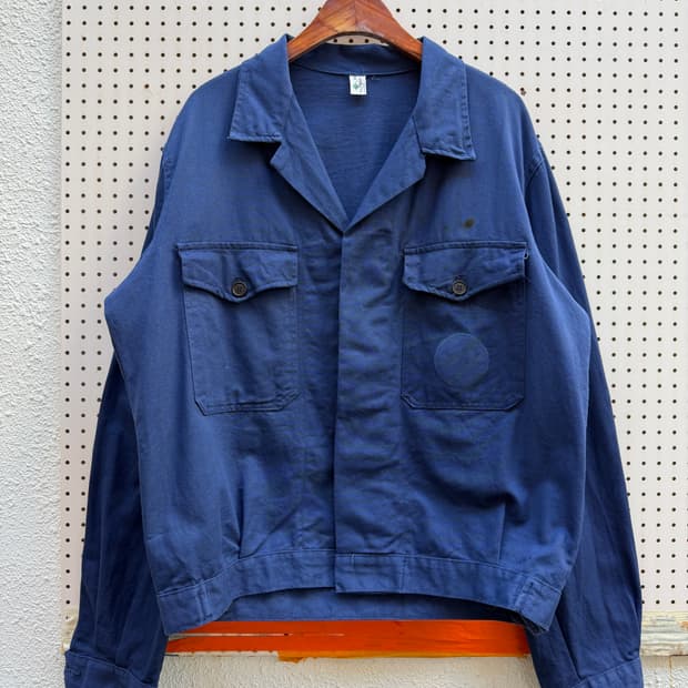 OLD VINTAGE NAVY MECHANIC 메카닉 프렌치워크자켓