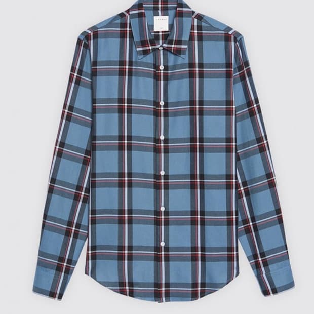 산드로옴므 체크 셔츠 판매합니다. (M사이즈)