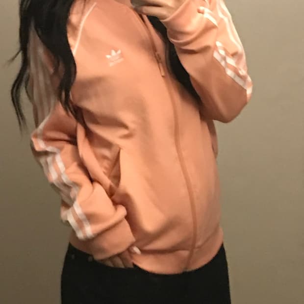 아디다스 sst 트랙탑 핑크