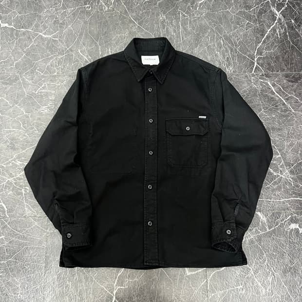 칼하트 WIP 원포켓 워크 셔츠 자켓 블랙
