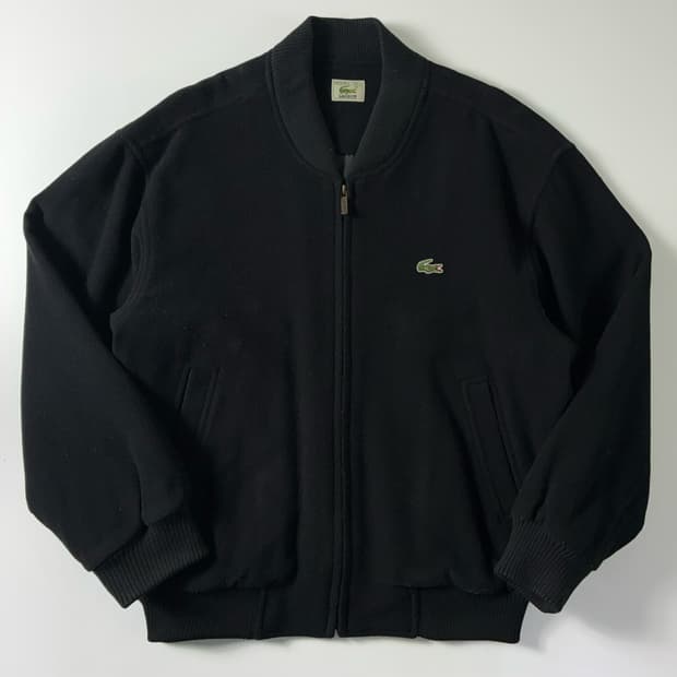 Lacoste  라코스테 90,s 울 블랙 블루종 자켓 