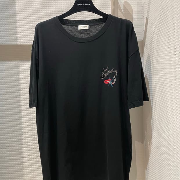 생로랑 노 스모킹 티셔츠