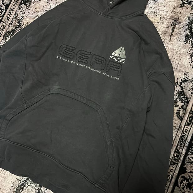 나이키 ACG 차콜 그레이 후드집업 L