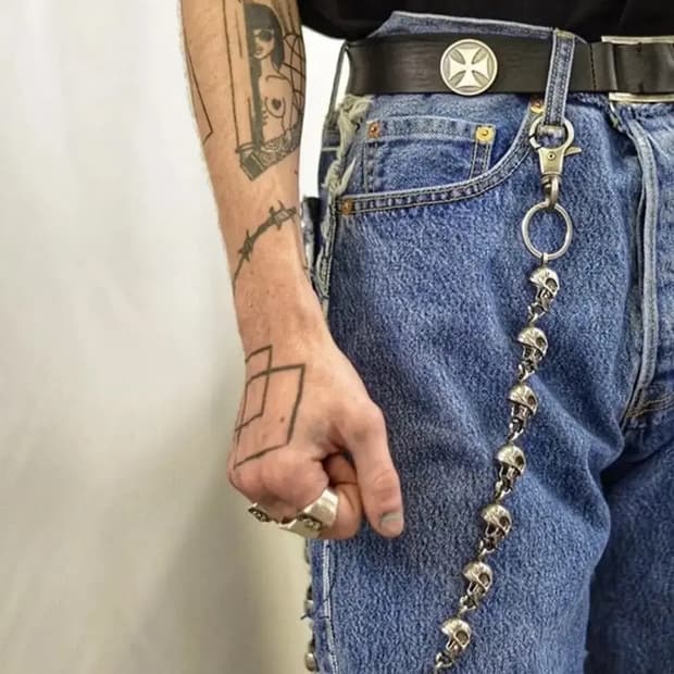 베트멍 19SS 런웨이 스컬 체인