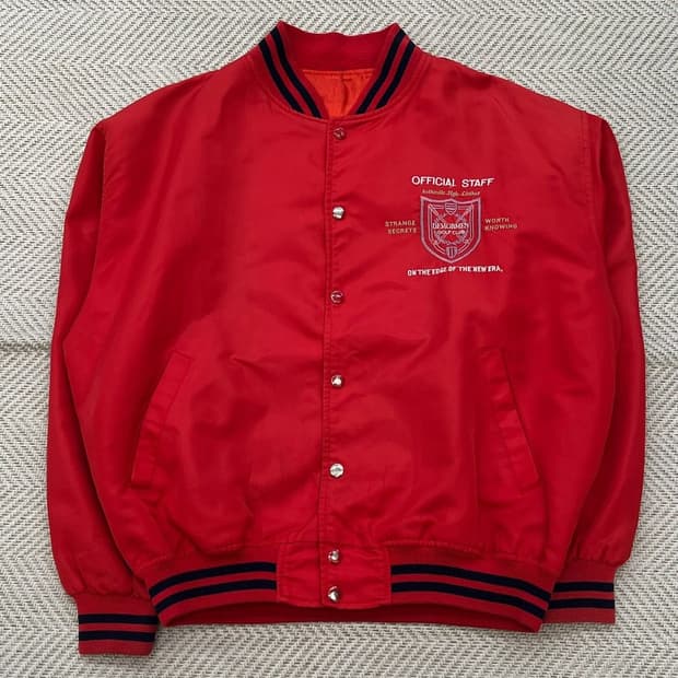 골프클럽 새틴 바시티 자켓 r2701