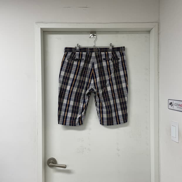 폴로 랄프로렌 체크 반바지 35