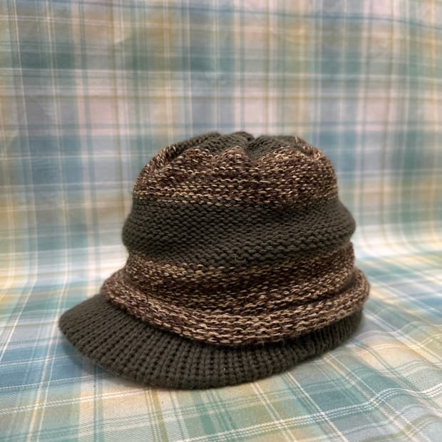 vintage knit ball cap