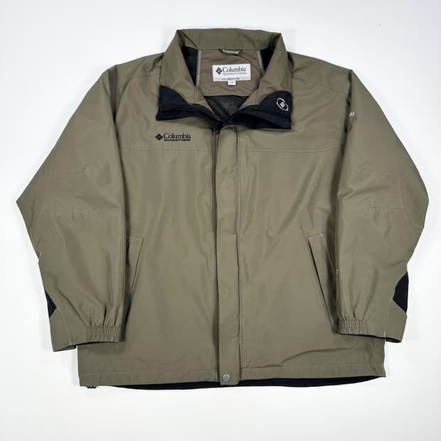 콜롬비아 고어텍스 고프코어 박시핏 바람막이 카키 2XL