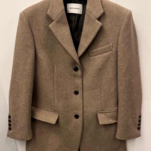 인사일런스 오버사이즈 벨티드 울 자켓 S