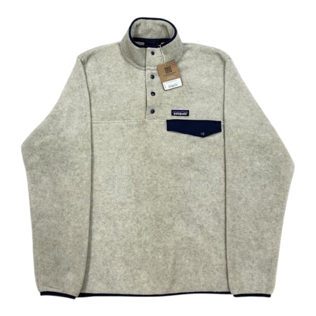 파타고니아 신칠라 라이트웨이트 스냅티 플리스 풀오버 오트밀 헤더 S