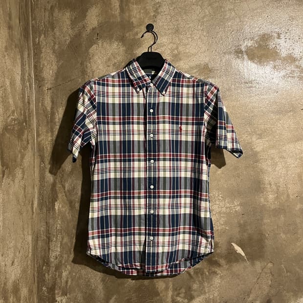 폴로랄프로렌 반팔 체크셔츠