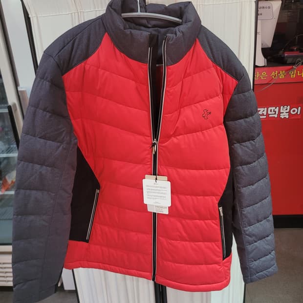 루이까스텔 남섬퀄팅 덕다운패딩 레드 105/네이비 100 새상품