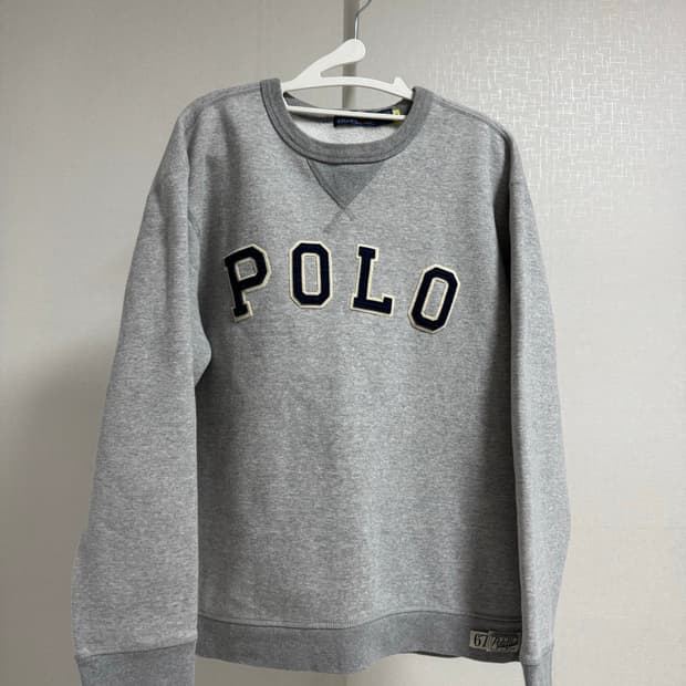 폴로 그레이 맨투맨 티셔츠 L