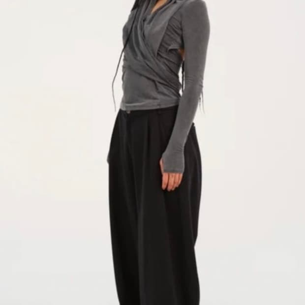 혜인서 후드 저지탑 차콜 1