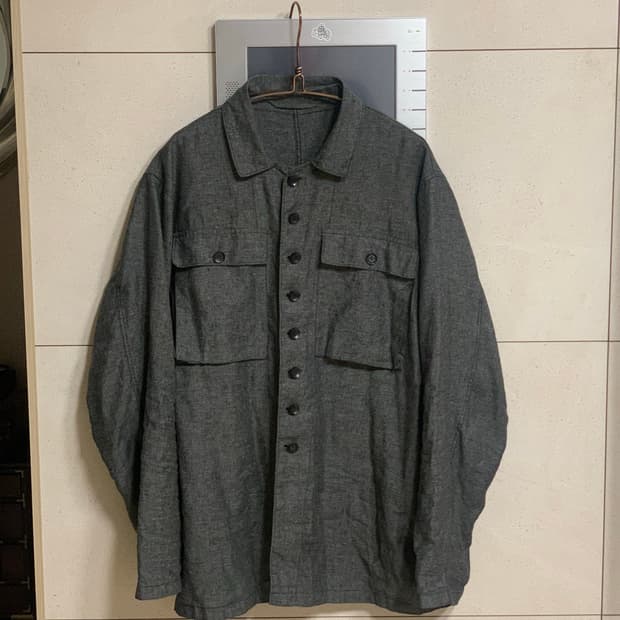 Twobuildershouse 밀리터리 셔츠 그레이 L