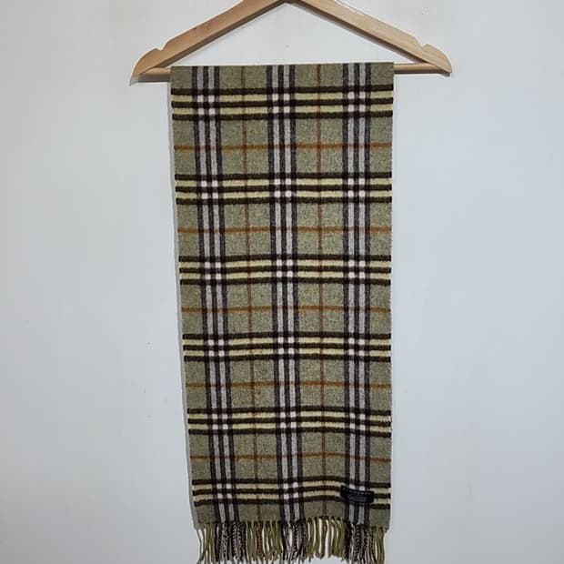 (정품) 버버리 캐시미어 목도리 체크 머플러 영국판 