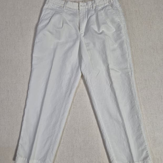 바스통 614 린넨 팬츠(34, 화이트)