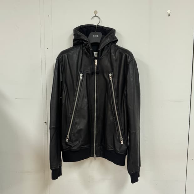 마르지엘라 18ss 후드 가죽